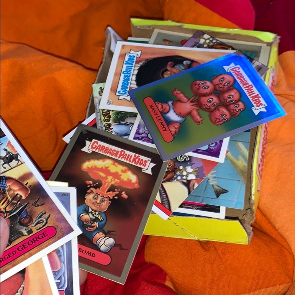 Box Of Garbage Pail Kids cards